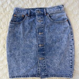 Levi's Blue Denim Pencil Skirt